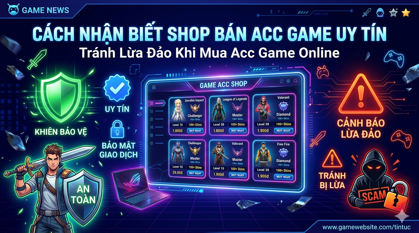 Cách Nhận Biết Shop Bán Acc Game Uy Tín Tránh Bị Lừa Khi Mua Acc